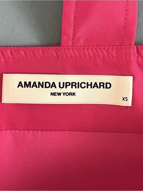 Amanda Uprichard Archie‎ Mini Dress Nylon French Rose Pink Size XS - Picture 7 of 8